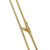 Gold Stainless Steel Snake Chain Necklace  – ( 0.9mm-1.2mm) Elegant Twist Rope Design