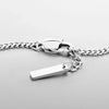 1.8MM Minimalist White Gold Cuban Chain Bracelet - Men&#39;s Stainless Steel