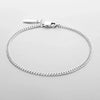 1.8MM Minimalist White Gold Cuban Chain Bracelet - Men&#39;s Stainless Steel