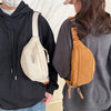 Trendy Corduroy Chest/Shoulder Casual Bag