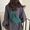 Trendy Corduroy Chest/Shoulder Casual Bag