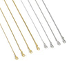 Gold Stainless Steel Snake Chain Necklace  – ( 0.9mm-1.2mm) Elegant Twist Rope Design