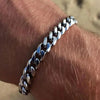 Miami Cuban Chain Bracelet – Stainless Steel, Classic Heavyweight Punk Style for Men